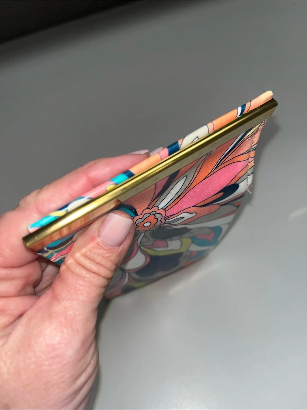 Trina Turk Multicolor Floral Print Soft Glasses Case